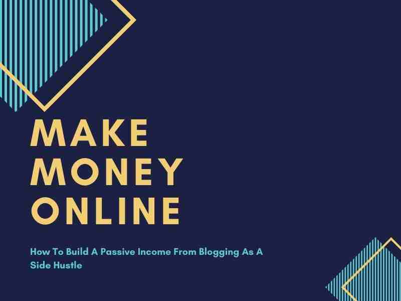 make money online as a blogger
